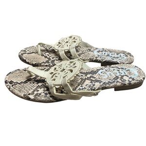 Circus By Sam Edelman Snake Print Cherri Medallion Slip On Sandal Size 8